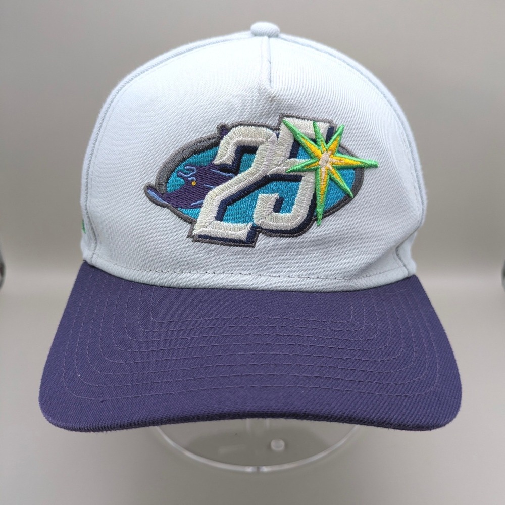 New Era Cooperstown Collection Tampa Devil Rays 25th Anniversary Adjustable Cap